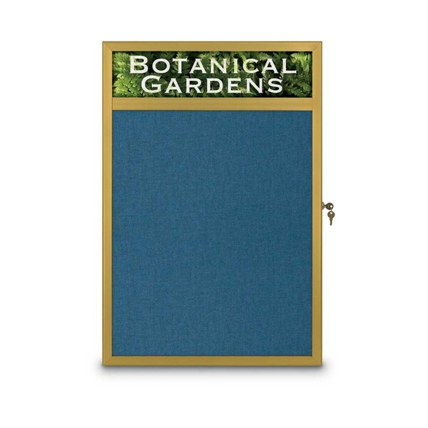 United Visual Products Open Faced Traditional Corkboard, 60x48" UV644A-BRONZE-CLOUD - main